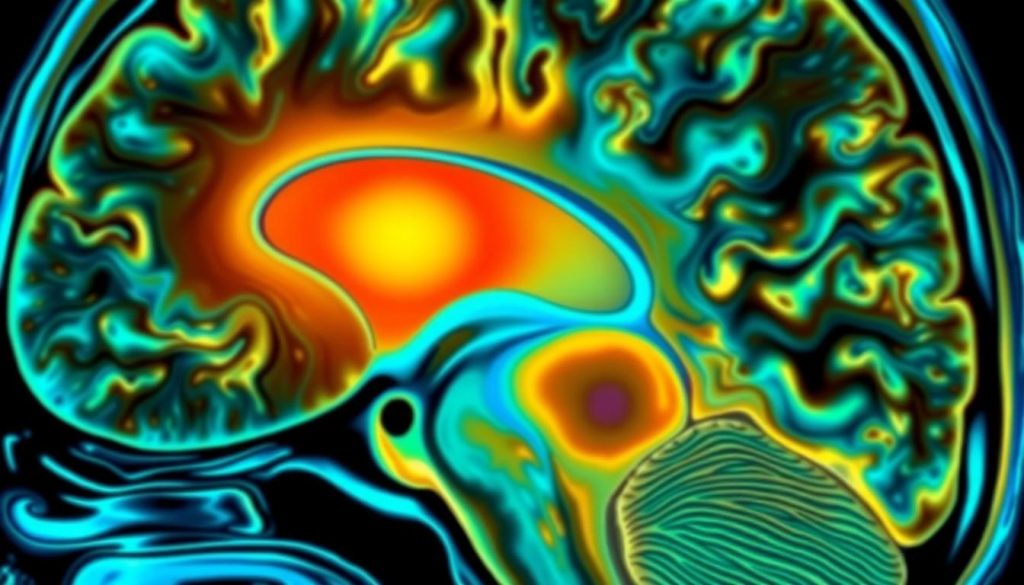 Brain scan showing pineal gland cyst diagnostic imaging results