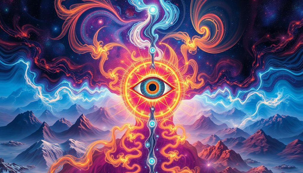 DMT, conciousness expression, pineal gland, spiritual awakening art